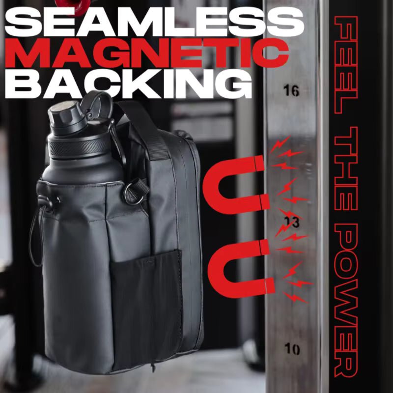 Magnetic gym bag for sports, fitness, and workout essentials